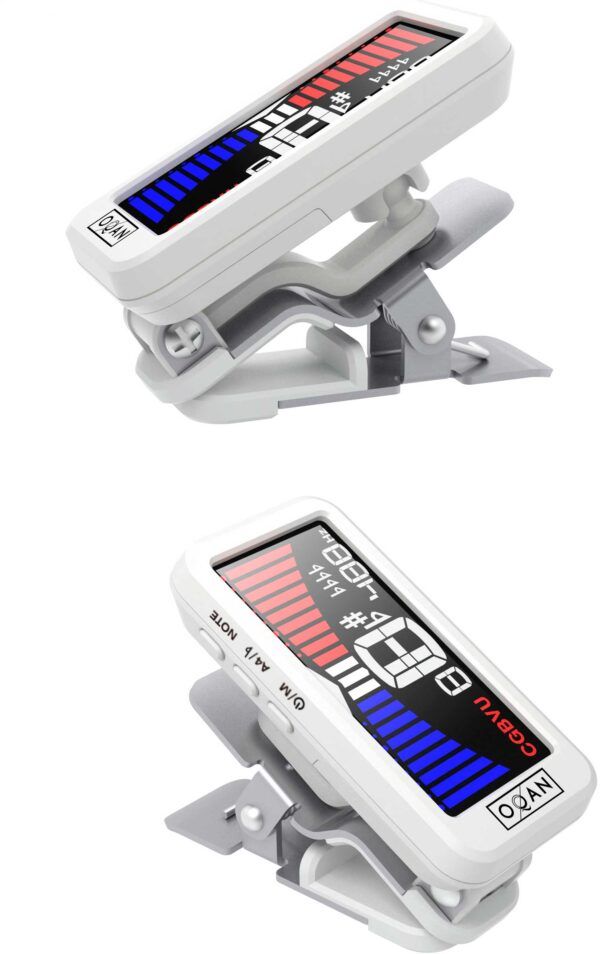 AFINADOR / DIAPASON Afinador cromático. Pantalla LCD a color en alta definición. Sensor de alta precisión. Función de auto apagado. Pinza de metal para una máxima duración. Modos de afinación: Cromático