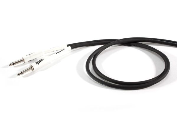 CABLE DE INSTRUMENTO Cable de instrumento Proel Brave BRV100LU10BK. Conectores jack - jack. Cable de PVC flexible color negro