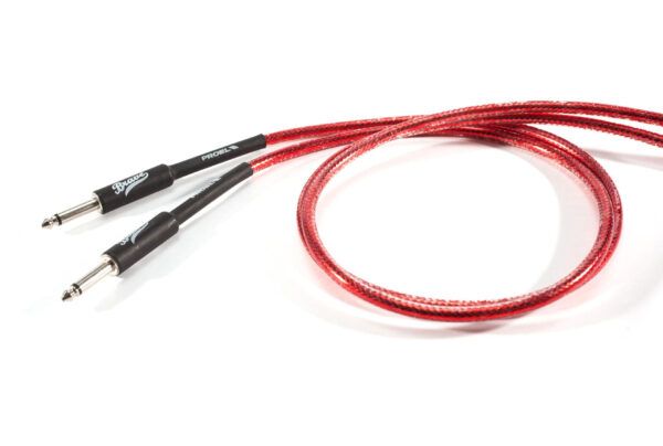 CABLE DE INSTRUMENTO Cable de instrumento Proel Brave BRV100LU6TR. Conectores jack - jack. Cable de PVC flexible transparente rojo