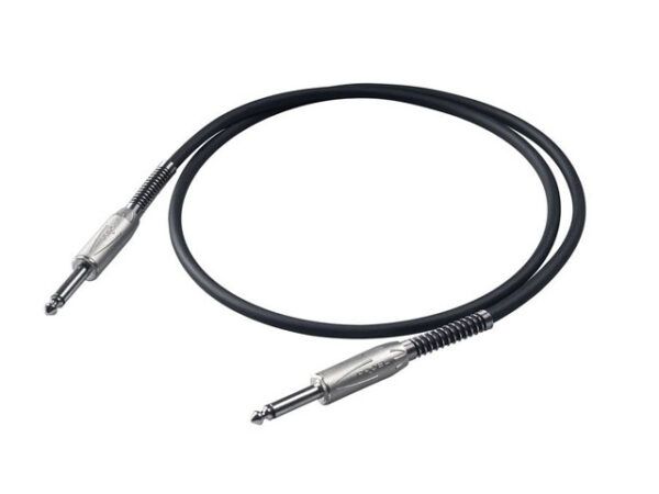 CABLE DE INSTRUMENTO Cable Proel BULK100LU1. Cable montado profesionalpara instrumento con conector jack mono PROEL 6.3mm