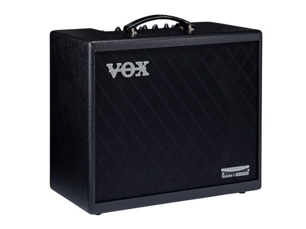 AMPLIFICADOR COMBO PARA GUITARRA El VOX Cambridge50 es un amplificador de guitarra de modelado potente y moderno. Con tecnología de modelado Virtual Element Technology (‘’VET’’) para ofrecer sonidos realistas y listos para el escenario. 11 tipos de modelos de amplificador: DELUXE CL