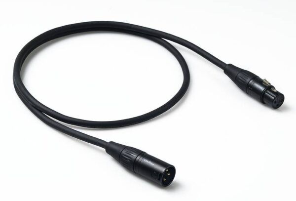 CABLE DE MICROFONO Cable Proel CHL250LU1 . Cable de micrófono balanceado profesional con conectores metálicos YongShennegros con pin dorado XLR hembra - XLR macho 1m