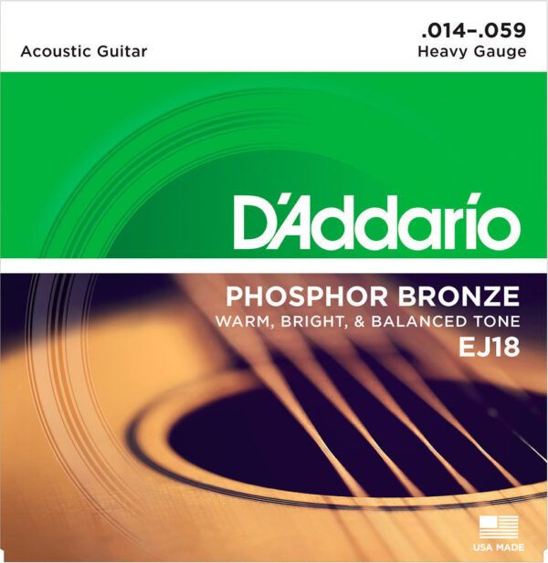 JUEGO CUERDAS PARA GUITARRA ACUSTICA Juegos de cuerdas guitarra acústica EJ13 Serie EJBronze 80/20 Custom Light (011 - 015 - 022 - 032 - 042 - 052). El Bronce 80/20