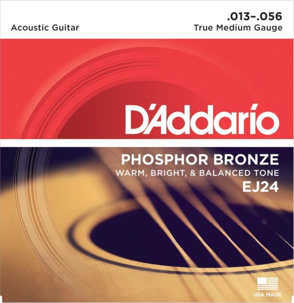 brillantez y buen equilibrado del tono acústico. Son las cuerdas de guitarra acústica más populares de D'Addario.