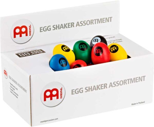 SHAKER Caja de huevos shaker ES-BOX. Nuestros shaker con forma de huevo son los preferidos de la gente debido a su sonido suave y cristalino. Estos tienen aplicaciones en prácticamente cualquier entorno musical.Características Principales:Sonido suave y cristalinoConstrucción duraderaColores variados60 unidades