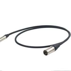 CABLE BALANCEADO Cable Proel ESO240LU1. Cable micrófono profesional con conectores Neutrik XLR macho - jack estéreo 1m