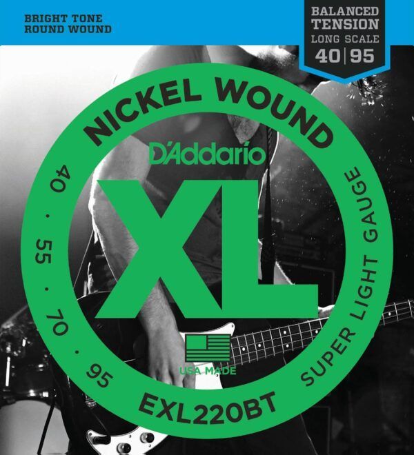 JUEGO DE CUERDAS PARA BAJO Juego de 4 cuerdas para bajo D?Addario EXL220BT serie XL Nickel Round Wound