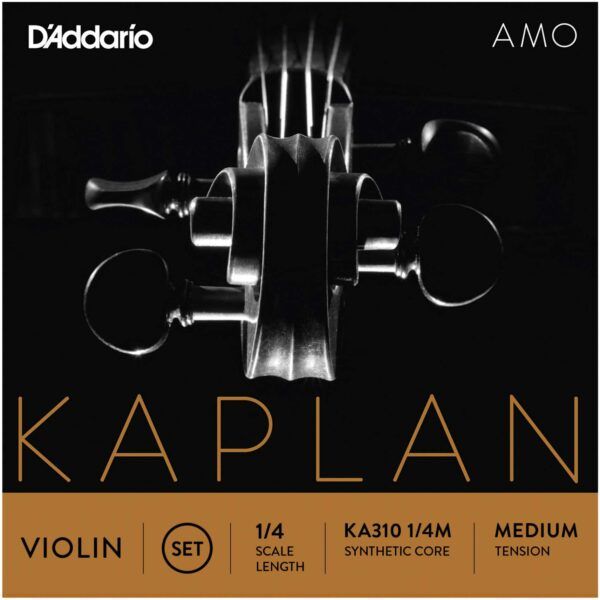 JUEGO CUERDAS PARA VIOLIN Juego de cuerdas para violín Kaplan Amo KA310 1/4 Medium. Kaplan Amo ofrece calidez