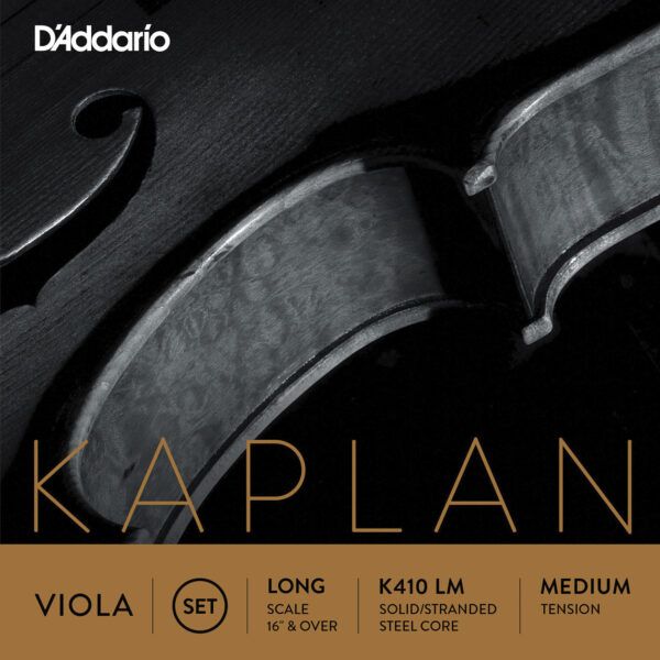 JUEGO CUERDAS PARA VIOLA Juego cuerdas Viola D?Addario Kaplan K410LM. Las cuerdas Kaplan Viola ofrecen la hermosa y rica paleta tonal y la magnífica respuesta de arco de la línea Kaplan. El juego ofrece una claridad y calidez a través de los registros y versatilidad en todoel espectro dinámico