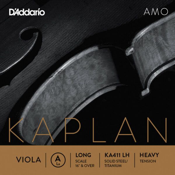 CUERDA SUELTA PARA VIOLA Cuerda para viola D Addario Orchestral Kaplan AmoKA411 LH A (La) Escala larga