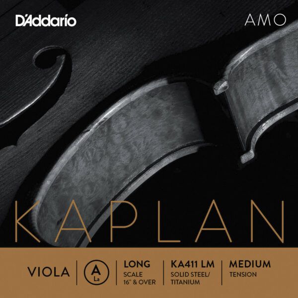 CUERDA SUELTA PARA VIOLA Cuerda para viola D Addario Orchestral Kaplan AmoKA411 LM A (La) Escala larga