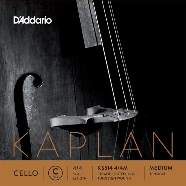 juego 4/4 tensión media C (Do). Las cuerdas A y D de Kaplan Solutions para Cello produce un tono lleno