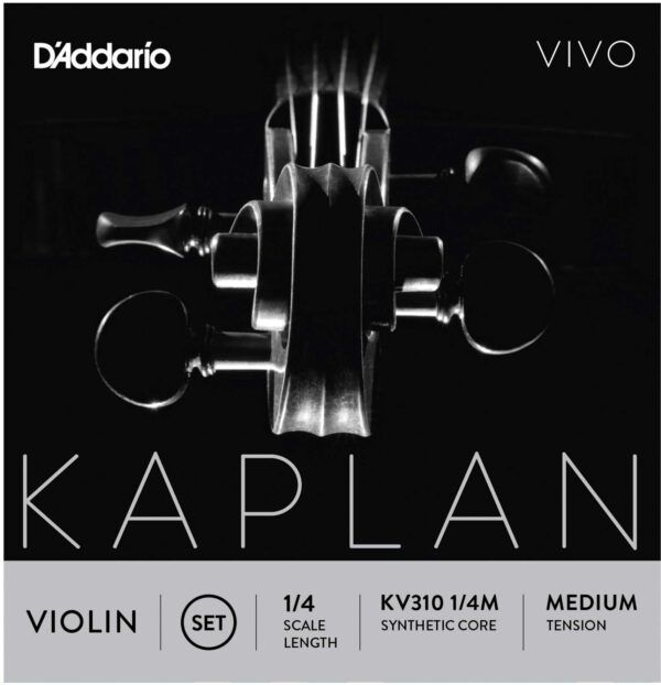 JUEGO CUERDAS PARA VIOLIN Juego de cuerdas para violín Kaplan Vivo KV310 1/4 Medium. Kaplan Vivo entrega brillantez