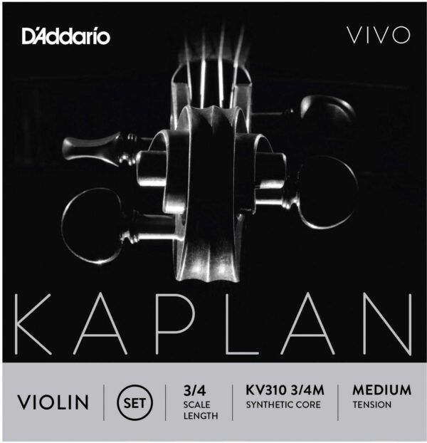 JUEGO CUERDAS PARA VIOLIN Juego de cuerdas para violín Kaplan Vivo KV310 3/4 Medium. Kaplan Vivo entrega brillantez