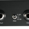 el MDB-1P Passive DI tiene todo lo que necesita para adaptar audio de alta impedancia no balanceado a una salida balanceada de baja impedancia con ruido mínimo. Con una entrada de alta impedancia de 1/4 ”y una almohadilla de -15db y una salida XLR balanceada con levantamiento de tierra.