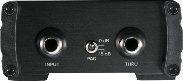 el MDB-1P Passive DI tiene todo lo que necesita para adaptar audio de alta impedancia no balanceado a una salida balanceada de baja impedancia con ruido mínimo. Con una entrada de alta impedancia de 1/4 ”y una almohadilla de -15db y una salida XLR balanceada con levantamiento de tierra.