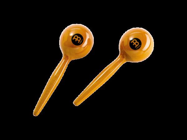 MARACAS Maracas de madera con forma redonda y acabado en tono ámbar. Las maracas tradicionales MWM2AM de Meinl proporcionan un sonido cálido y lleno. Características Principales:Material: madera  Sonido cálidoAcabado ámbar