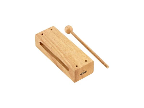 TAMBOR El bloque de madera es probablemente uno de los instrumentos más antiguos de ritmo y debe formar parte de cualquier grupo de percusión. Los Bloques de madera NINO® tienen un sonido impresionante y están disponibles en dos tamaños.