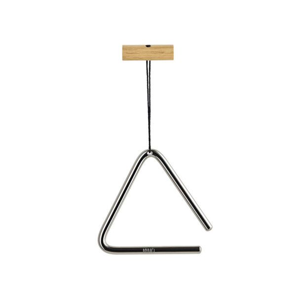 TRIANGULO NINO® Percussion ofrece tres triángulos tonalmente emparejados. Todos tienen sonido fuerte con largo sustain. Este es de 4 pulgadas.