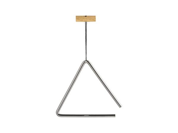 TRIANGULO NINO® Percussion ofrece tres triángulos tonalmente emparejados. Todos tienen sonido fuerte con largo sustain. Este es de 6 pulgadas.