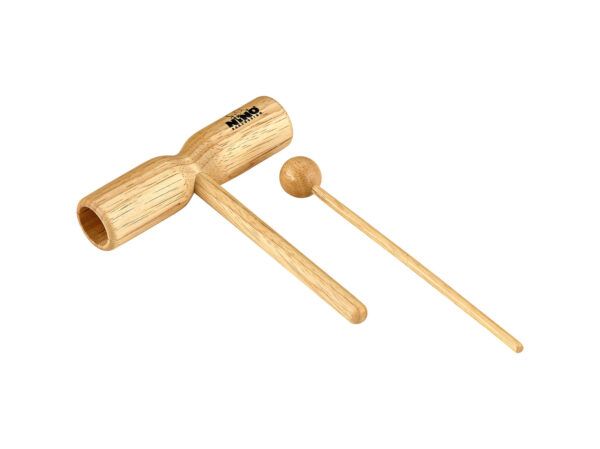 INSTRUMENTO DE PERCUSION DE MANO El Bloque de Tonos de Madera NINO® tiene dos cámaras de resonancia tonal coincidentes en un cuerpo de madera sólida.