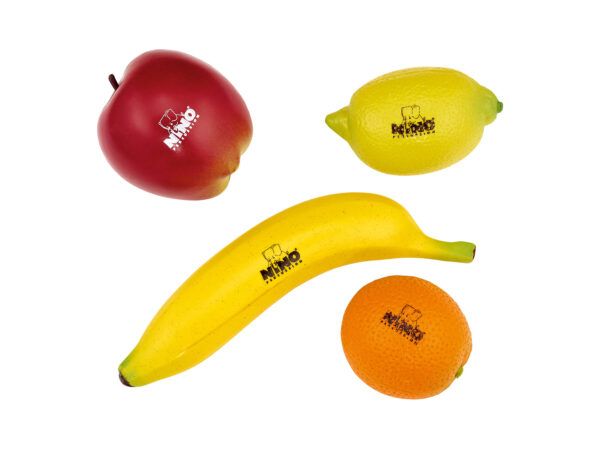 SHAKER Set shakers 'fruta' compuesto por 4 piezas: plátano