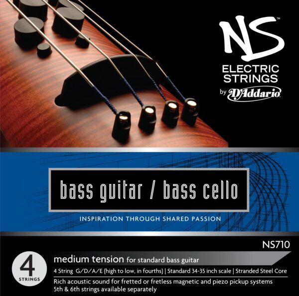 JUEGO CUERDAS PARA VIOLONCHELO Juego de cuerdas D'Addario para Bajo/Chelo NS170.Double Bass (G