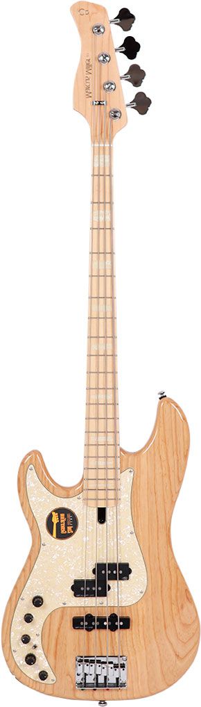 BAJO PARA ZURDOS Marcus Miller Bass. 2nd Gen. Lefthand. Body Material : Swamp Ash. Body Shape : Sire Precision Bass Type. Neck Material : 1 Piece Hard Maple(Satin Finish). Neck Shape : C-Shape. Scale : 34”. Neck Joint : 4 Bolt Steel Square Plate. Fingerboard (Rolled Edges) : Hard Maple. Fingerboard Radius : 9.5?. Frets : 2.4 medium. String Nut : 4 String – Natural Bone 38mm width. Binding : 1 ply Ivory. Inlay : WH Pearloid Block. Pickups : Marcus Super-PJ Revolution Set. Electronics : Marcus Heritage-3 with Middle Frequency Control. Controls : Volume / Tone(Dual Pot)  Pickup Blender  Treble  Middle / Middle Frequency (Dual Pot)  Bass