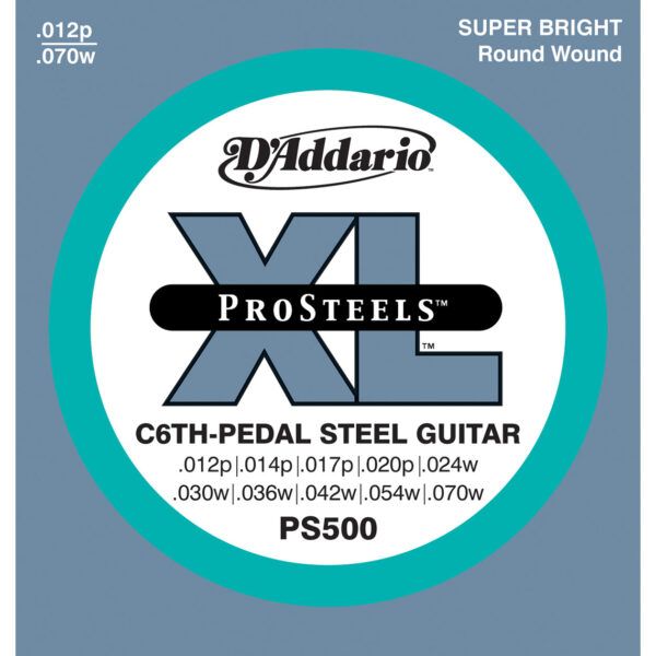 JUEGO CUERDAS PARA GUITARRA ELECTRICA Juego de cuerdas XL Pro Steels para Pedal Steel C6TH. Calibres .012p .014p .017p .020p .024w .030w .036w .042w .054w .070w