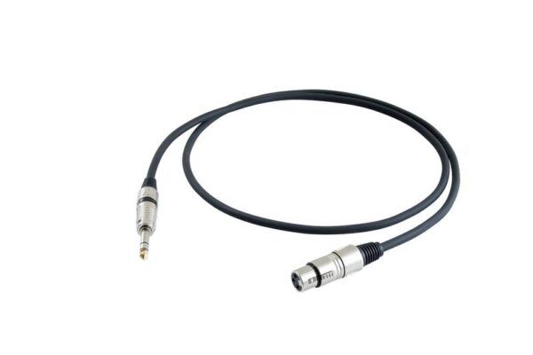 CABLE BALANCEADO Cable Proel STAGE330LU3. Cable micrófono profesional XLR hembra - jack estéreo 3m.
