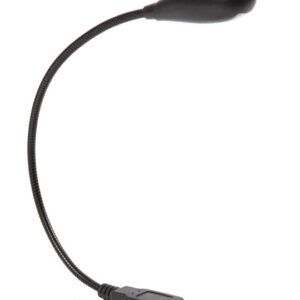 LÁMPARA USB Lámpara USB Proel USBLL02. Lámpara cuello de cisne con dos LEDs de bajo consumo controlables de forma individual