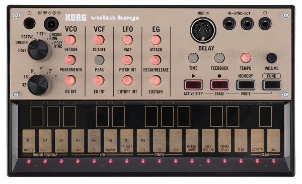 MODULO DE SONIDOS O SINTETIZADOR Sintetizador Korg volca keys. volca keys es un sintetizador muy esperado que supone un nuevo capítulo en la larga y completa historia de los sintes analógicos Korg. El volca keys es un sintetizador solista de 27-teclas que genera un sonido increíblemente potente a pesar de su cuerpo compacto. Empezamos con una sección de filtro que usa el circuitodel legendario miniKORG700S (1974)