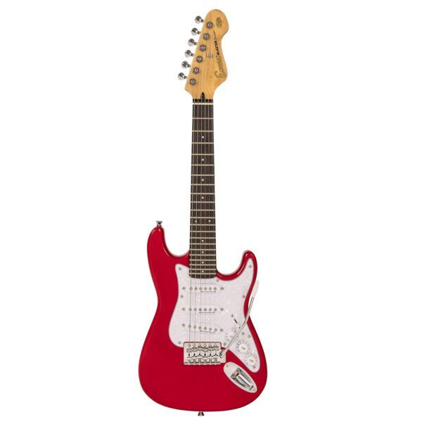 ENCORE 3/4 ELECTRIC GUITAR- GLOSS RED